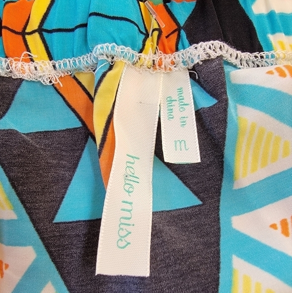 Francesca’s Maxi Dress Hello Miss Strapless Aztec Pattern Size Medium EUC - Picture 5 of 11